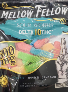 MELLOW FELLOW DELTA 10 GUMMY WORMS