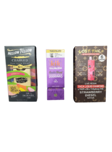 KIK VAPES, LOST THC, MELLOW FELLOW